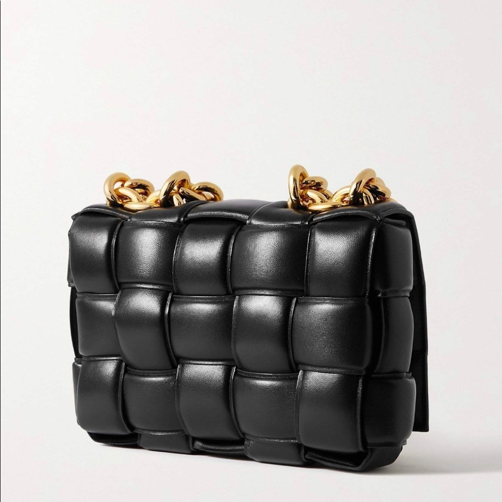 SOLD::BOTTEGA VENETA Chain Cassette Padded Lea